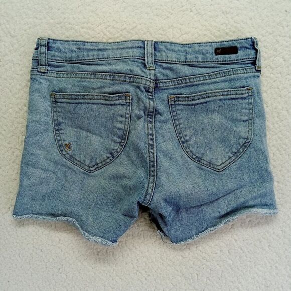 Kut from the Kloth Cut-off Fray Short Womens 0 (28x3) Lowrise Denim Cotton Blend - Picture 2 of 10